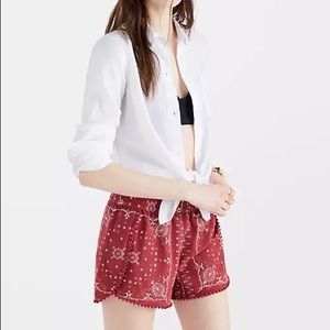 Madewell Oahu Cover-Up Shorts in Vintage Bandana